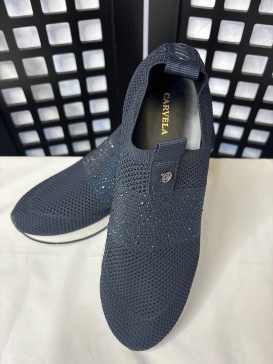 Carvela Shoes - 💙 Carvela Janeiro Knit Sneakers Womens US 9.5/10 Navy Chunky Sole Slip On NEW💙